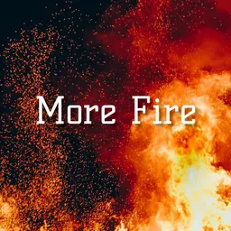 Cover art for more fire