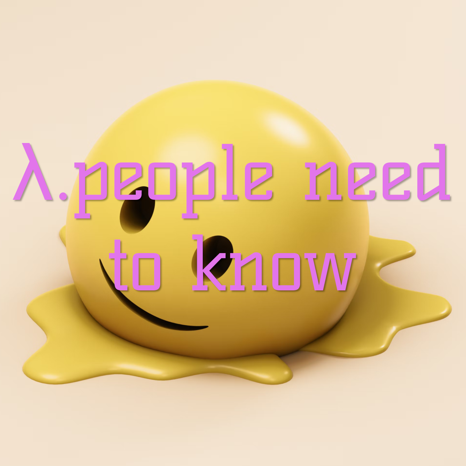 Cover art for people need to know